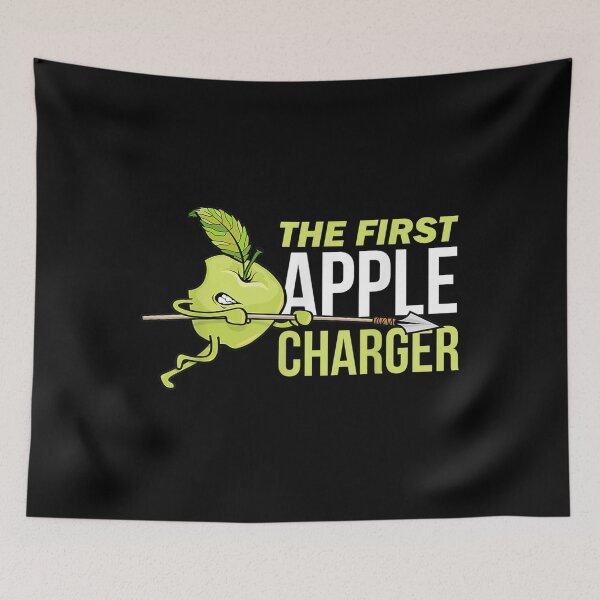 Item preview, The First Apple Charger Cool Pun Man Woman Gift designed and sold by idabry.