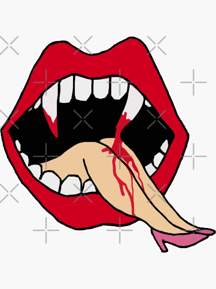 Vampire Sticker For Sale By Myacideyes Redbubble 5536