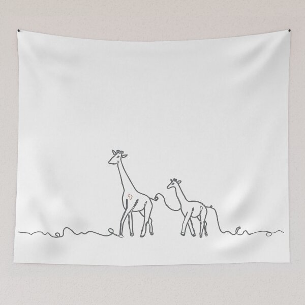 Item preview, Giraffe mother and calf - My heart is in Africa designed and sold by Ninjani Greetings.