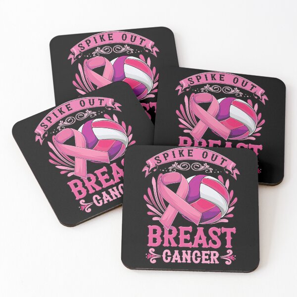 Item preview, Spike Out Breast Cancer Volleyball Pink Ribbon Surgery Sport designed and sold by BaseStore.