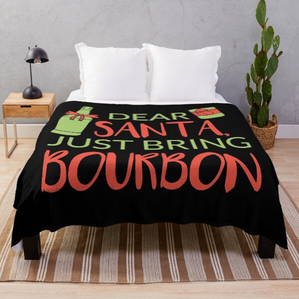 Item preview, Dear Santa just bring Bourbon quote gift for whiskey enthusiasts designed and sold by JokeGysen.