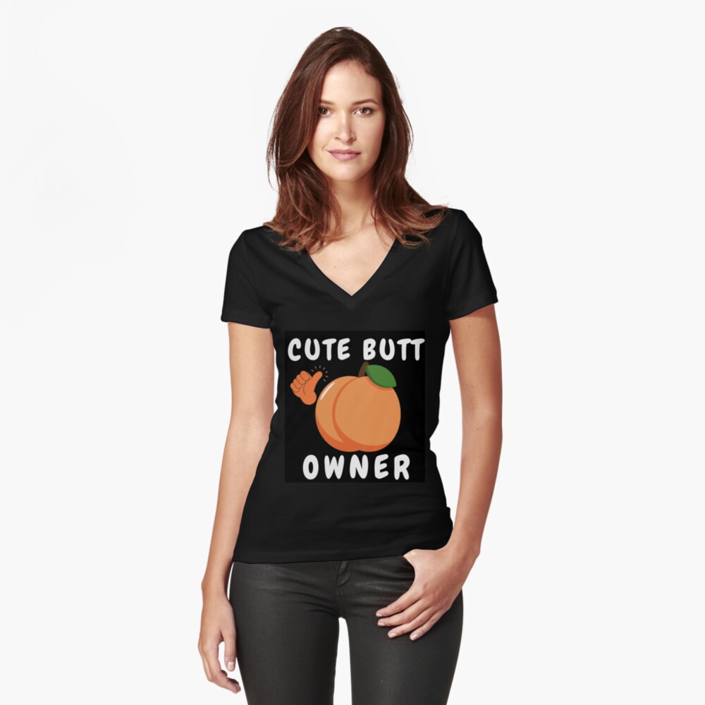 Item preview, Fitted V-Neck T-Shirt designed and sold by BuddyBoots.