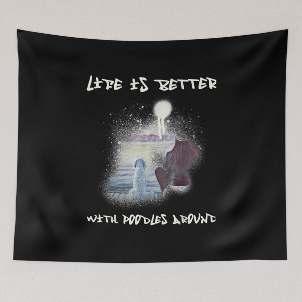 Item preview, Life is Better With Poodles Around Poodle Lover Essential T-Shirt designed and sold by KiannaSchroeder.