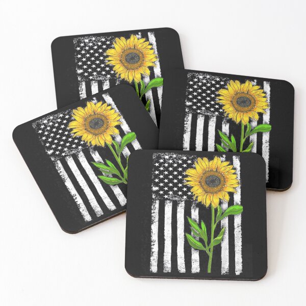 Item preview, Sunflower American Flag Patriotic 4th Of July designed and sold by idabry.