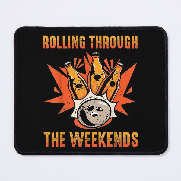 Item preview, Bowling Rolling Through The Weekend Beer Bar Pub designed and sold by idabry.