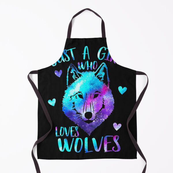 Item preview, Just A Girl Who Loves Wolves Themed Galaxy Space Wolf Lover  designed and sold by ElesaFox.