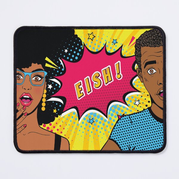 Item preview, Eish! Retro design with South African 'slang' word designed and sold by Ninjani Greetings.