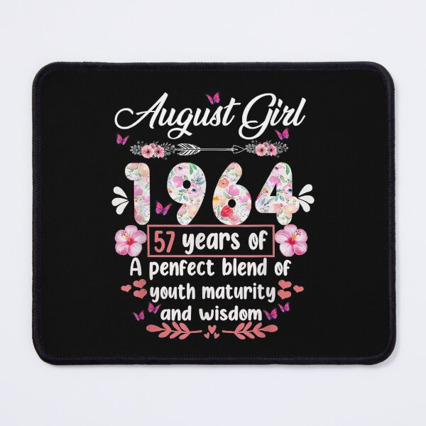 Item preview, 57 Years Old Vintage 1964 August Girl 57th Birthday Flower designed and sold by idabry.