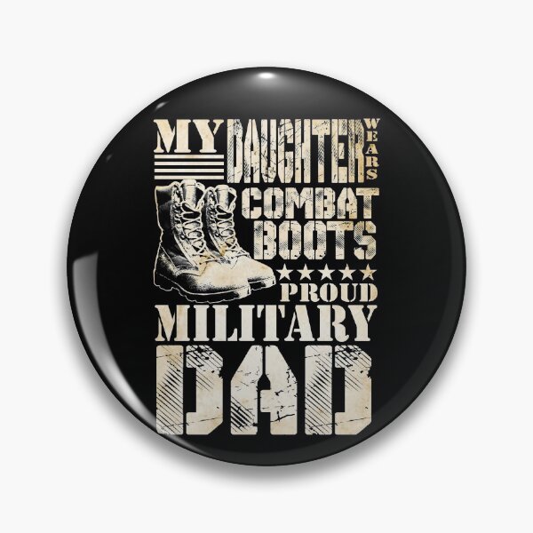 Artikelvorschau, Daughter Wears Combat Boots Military Dad Military Family Gear entworfen und verkauft von DynamicDesign.