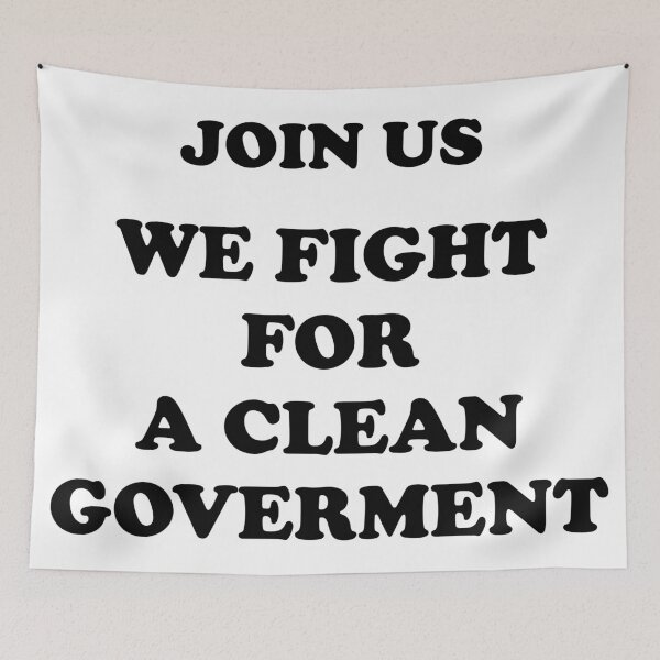 Item preview, Join Us, We fight for a clean government designed and sold by AMGraphicStudio.