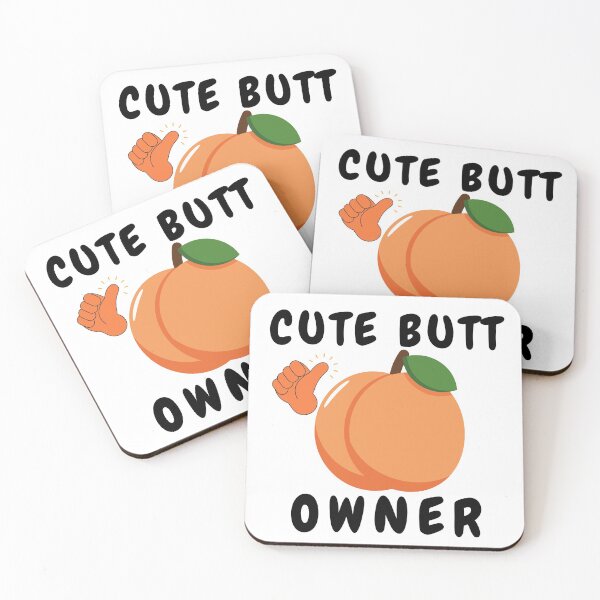 Item preview, Cute Butt Owner, Big Butt Tee,Big Cute Butt Tshirt,Butt Picture Peach Tshirt,Big Ass Black Tshirt  designed and sold by BuddyBoots.