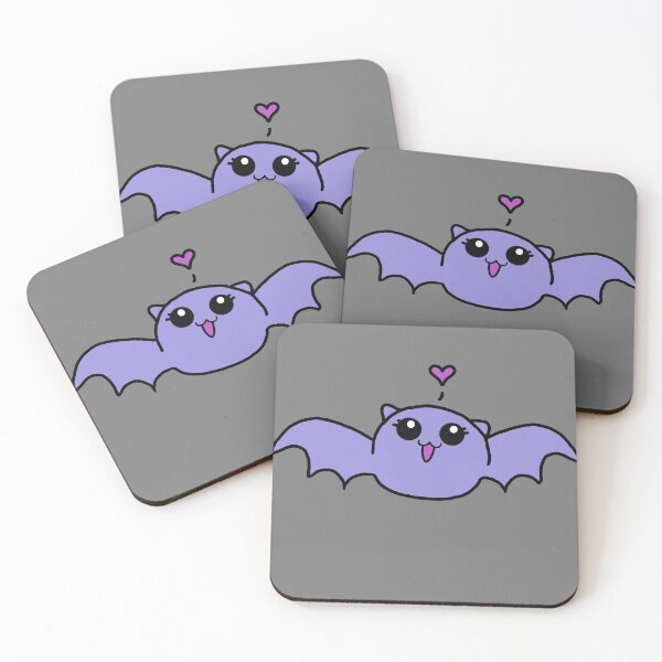 Item preview, Cute halloween bat kawaii chibi love designed and sold by NerdyChibi.