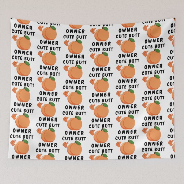 Item preview, Cute Butt Owner, Big Butt Tee,Big Cute Butt Tshirt,Butt Picture Peach Tshirt,Big Ass Black Tshirt  designed and sold by BuddyBoots.