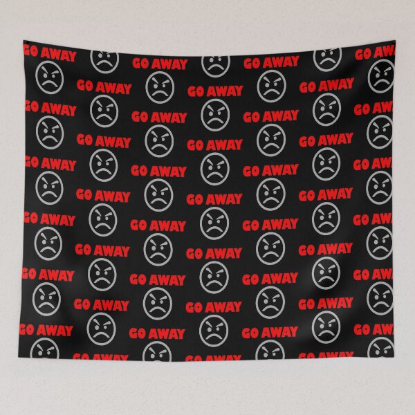 Item preview, Go Away/Angry Face designed and sold by Equality Designs.
