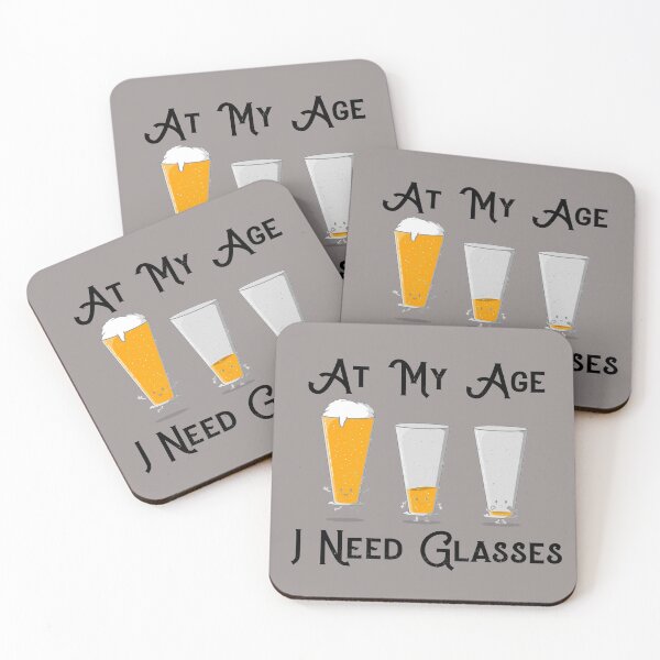 Item preview,  At My Age I Need Glasses Beer Lover designed and sold by LMcDs.