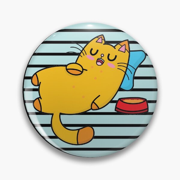 Item preview, Full Tummy Cat Nap Against Blue Moon designed and sold by PosterpartyCo.