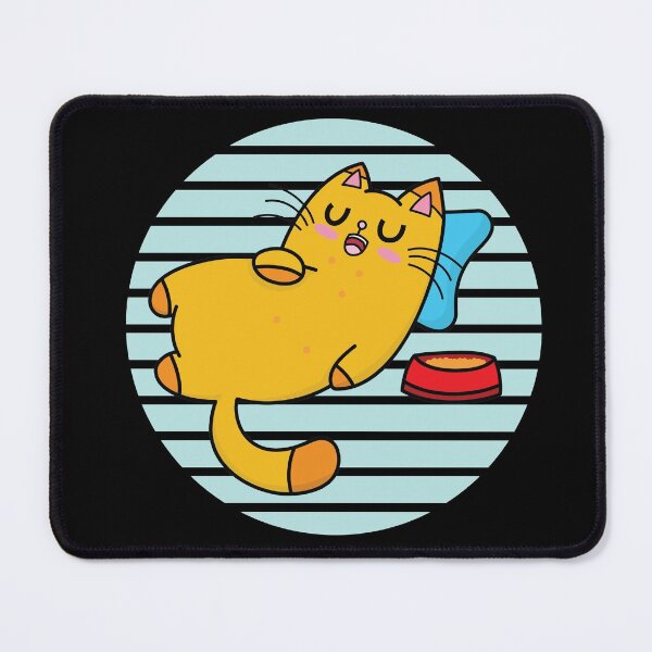 Item preview, Full Tummy Cat Nap Against Blue Moon designed and sold by PosterpartyCo.