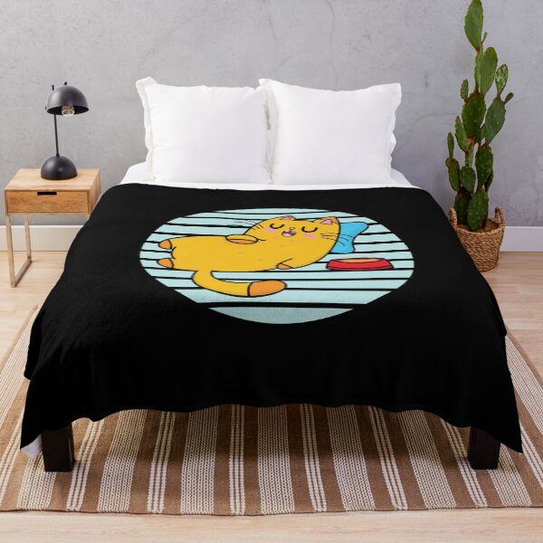 Item preview, Full Tummy Cat Nap Against Blue Moon designed and sold by PosterpartyCo.