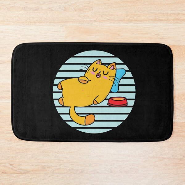 Item preview, Full Tummy Cat Nap Against Blue Moon designed and sold by PosterpartyCo.