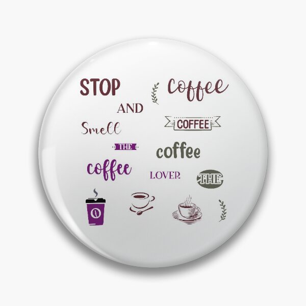 Item preview, Pegatinas Detener y oler el amante del café designed and sold by Hanlar.