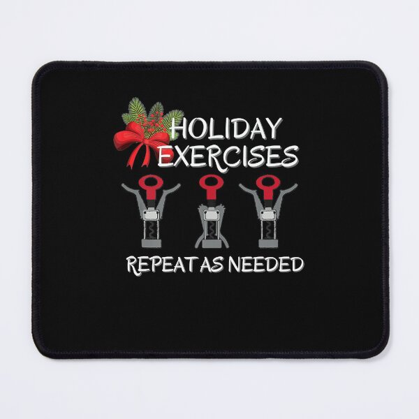 Item preview, Funny Christmas Drinking Wine Exercise Corkscrew Workout designed and sold by ColbathJelia.