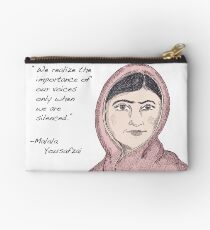 Malala Yousafzai - Voices (color) Zipper Pouch