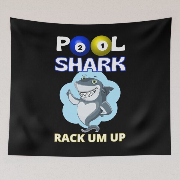 Item preview, Funny Pool Shark Rack Um Up Game Room Poster Let's Play Billiards designed and sold by RGRamsey.