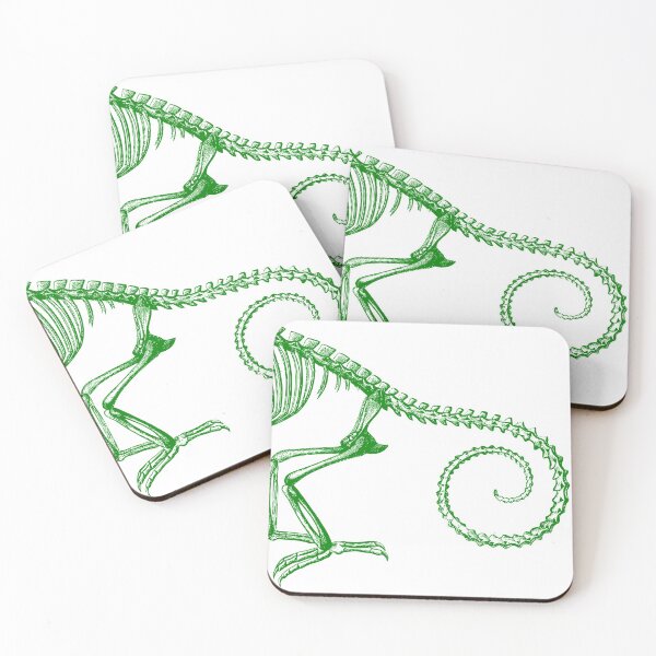 Item preview, Green chameleon skeleton designed and sold by Marker7.