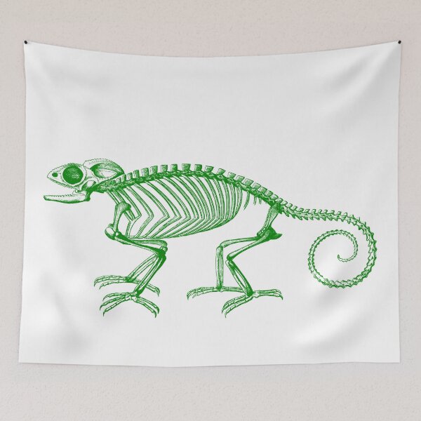 Item preview, Green chameleon skeleton designed and sold by Marker7.