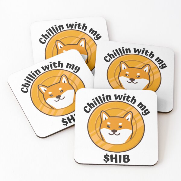Item preview, Chillin with my Shib (Black)- Shiba Inu Crypto (Shibatoken) designed and sold by CaitU.