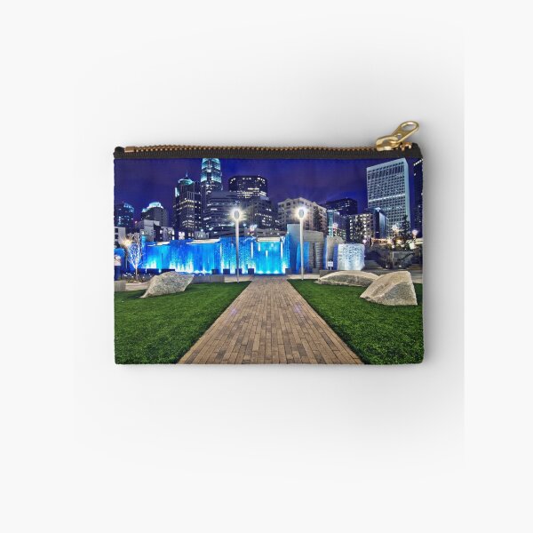 Item preview, charlotte skyline behind romare bearden park designed and sold by ALEX GRICHENKO.