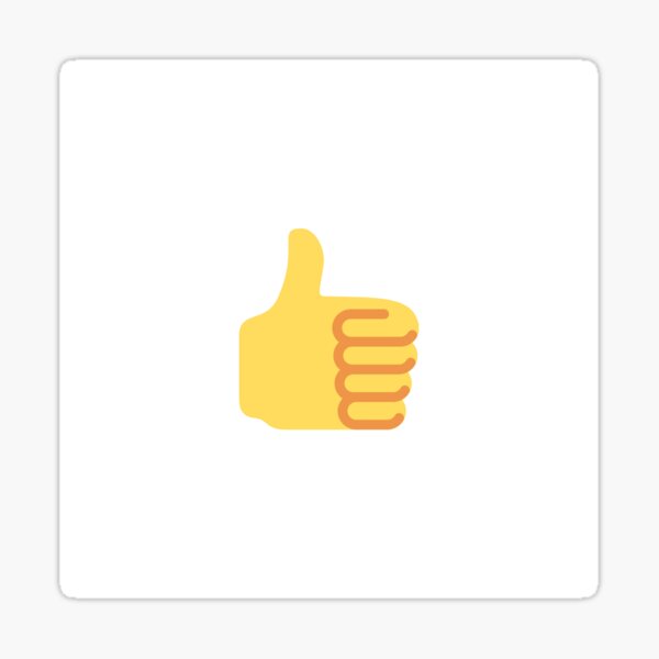 Thumbs Up Emoji Stickers Redbubble