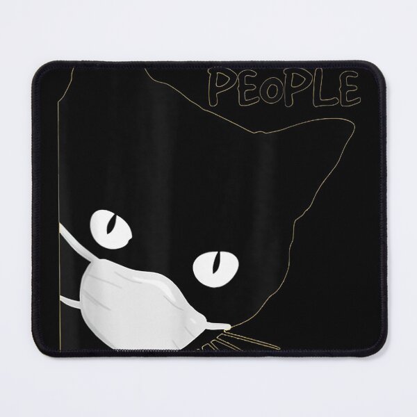 Item preview, Ew people Black Cat Mask Quarantine 2020 designed and sold by LucaAndreien.