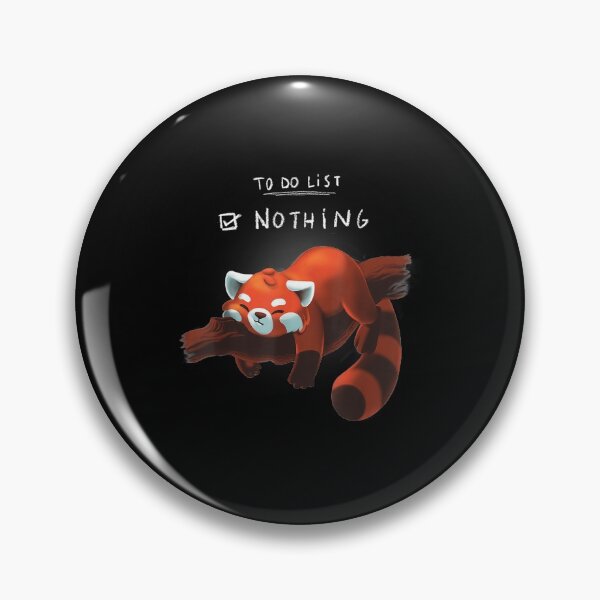 Item preview, Red panda cute lazy animal To do list designed and sold by LucaAndreien.