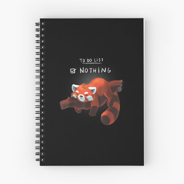 Item preview, Red panda cute lazy animal To do list designed and sold by LucaAndreien.