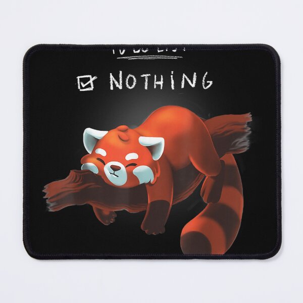 Item preview, Red panda cute lazy animal To do list designed and sold by LucaAndreien.