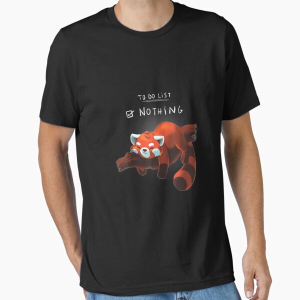 Item preview, Red panda cute lazy animal To do list designed and sold by LucaAndreien.