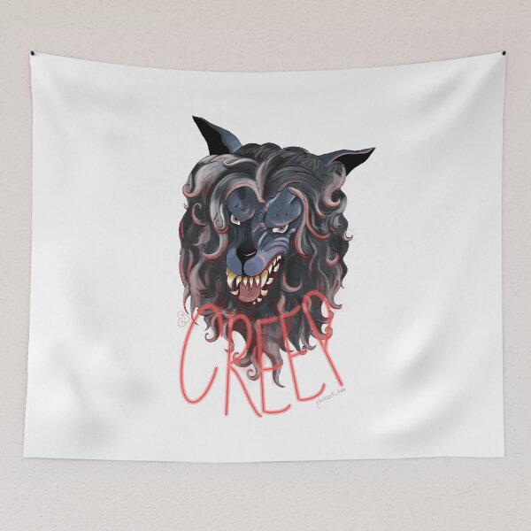 Item preview, Creep Peachfuzz Werewolf Mask  designed and sold by pinkart666.