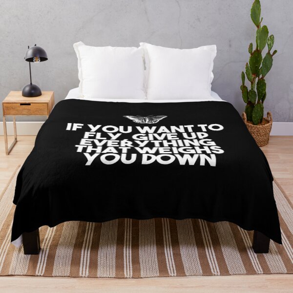 Item preview, If You Want to Fly, Give up Everything that Weighs You Down - Short Deep Quotes - Powerful Deep Quotes - Quotes Short - Black and White Quotes - Motivational designed and sold by MaviMakes.