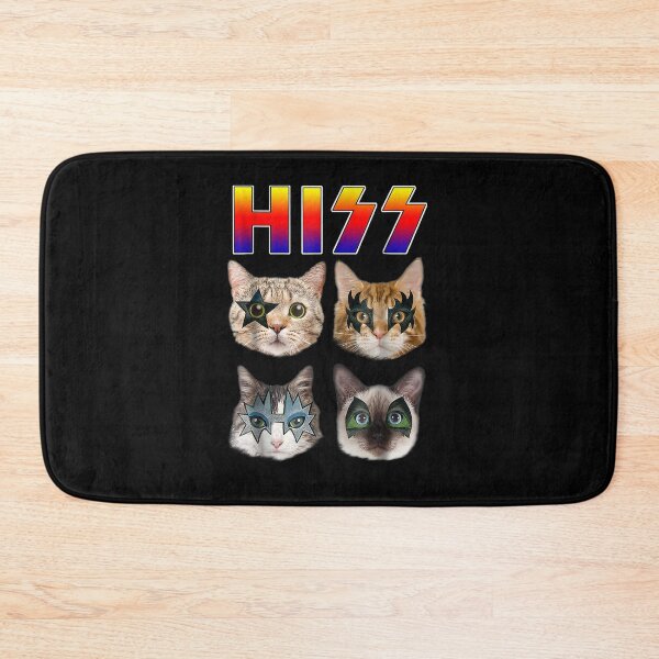 Item preview, Hiss Funny Cats Kittens Rock Rockin Pun designed and sold by MuratshiMana.