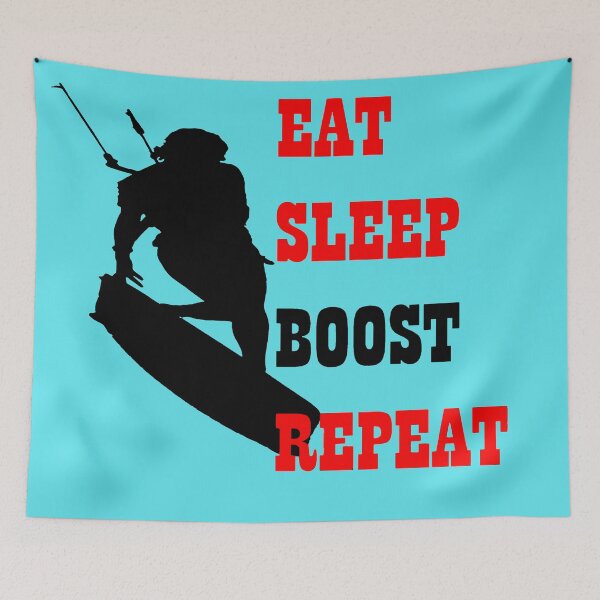 Item preview, Kitesurfer Life Eat Sleep Boost Repeat Retro Style 3 designed and sold by taiche.