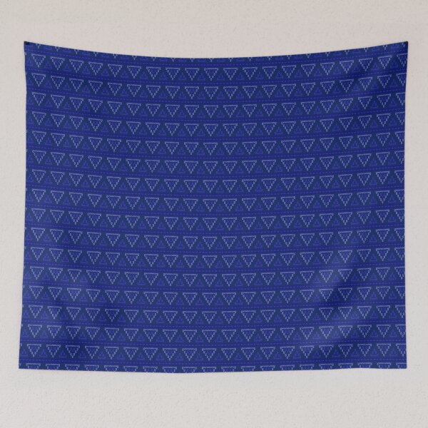 Item preview, Blue seamless trianle knitting pattern designed and sold by urban-color.