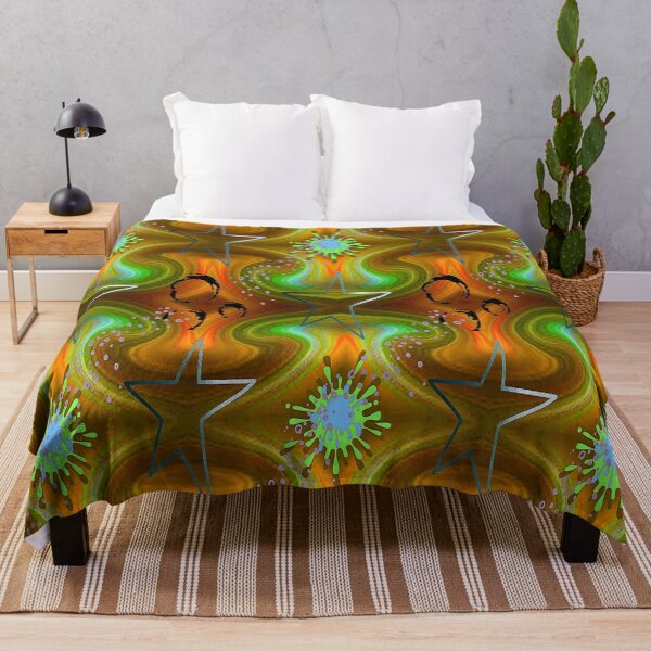 Item preview, Stars Vibrant Colorful Abstract Design, 3,graphic psychedelic abstract art, trippy graphic psychedelic arte abstracto designed and sold by Adri Barnard.