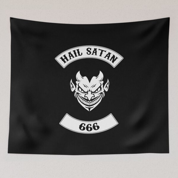 Item preview, Hail Satan Biker Jacket designed and sold by artpirate.