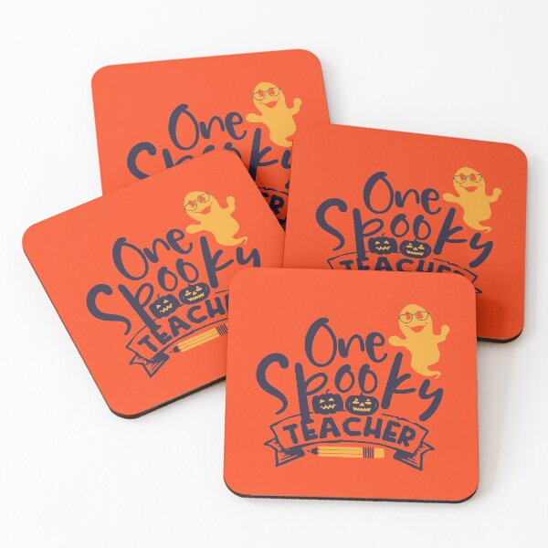 Item preview, FUNNY ONE SPOOKY TEACHER HALLOWEEN SMILING GHOST IN GLASSES designed and sold by zenturtlemerch.