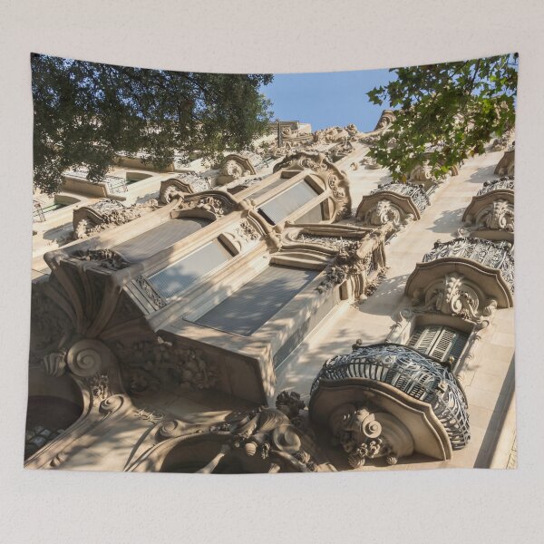 Item preview, Barcelona Passeig de Gracia Architecture - Extravagantly Decorated Facade designed and sold by Georgia Mizuleva.