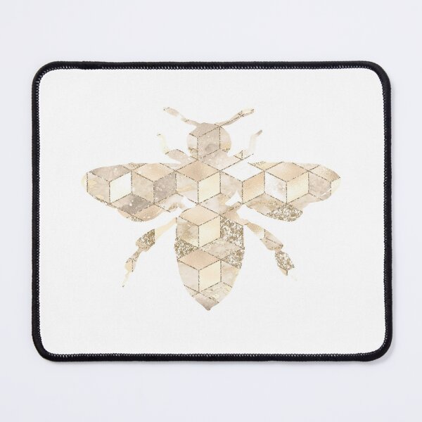 Item preview, Gold cube Bee glitter designed and sold by Renatas Traideris.