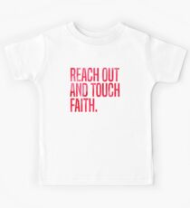 Camiseta para niños Alcanzar y tocar la fe