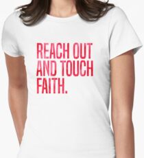 Reach Out and Touch Faith Women's Fitted T-Shirt