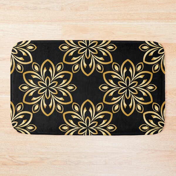 Item preview, Traditional Punjabi Design | Golden and Black Design | Seamless Floral Print  designed and sold by WIO Whatever Is ON.